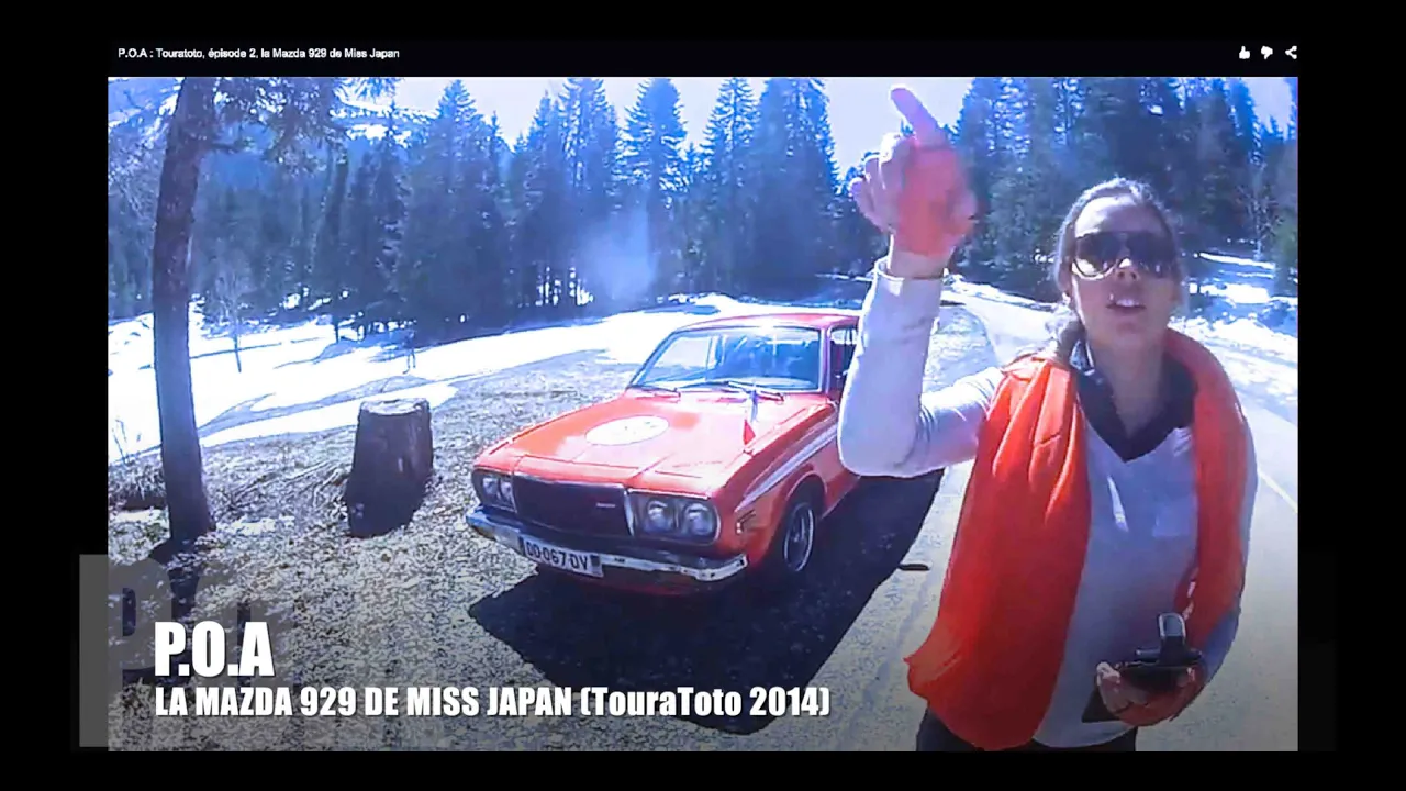 La Mazda 929 de Miss Japan - Touratoto 2014 2/12