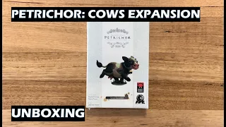 Unboxing Petrichor Cows Expansion + stretch goals from Kickstarter