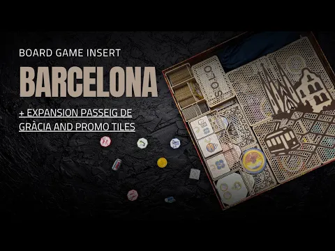 Barcelona - board game insert including expansion