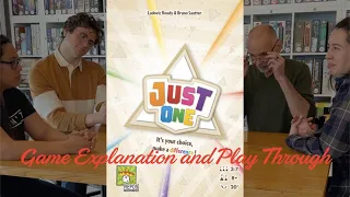 Just One. Rules, set-up and play through!