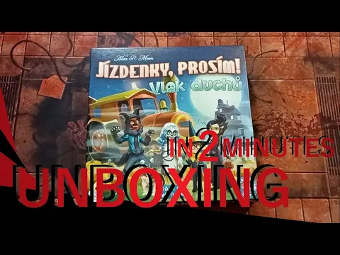 Ticket to Ride: Ghost Train UNBOXING in 2 minutes