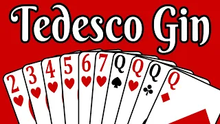 How to Play Tedesco Gin Rummy - a 2 player card game