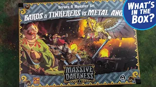Massive Darkness 2 - BARDS & TINKERERS vs METAL ANGEL Set Unboxing