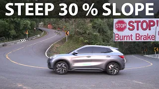BYD Atto 3 steep hill climb performance stress test at Doi Ang Khang