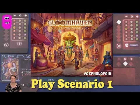 Gloomhaven: Buttons & Bugs, Playthrough Scenario 1 (new version in HD)