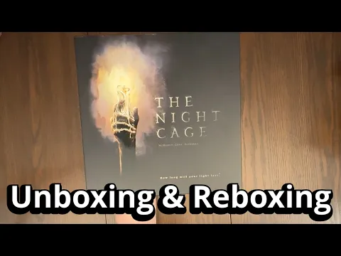 The Night Cage - Board Game Unboxing & Reboxing - What's in the Box?