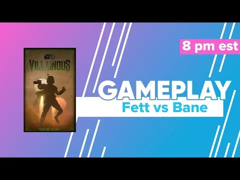 Star Wars Villainous Scum & Villainy Boba Fett vs Cad Bane Gameplay