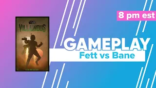 Star Wars Villainous Scum & Villainy Boba Fett vs Cad Bane Gameplay