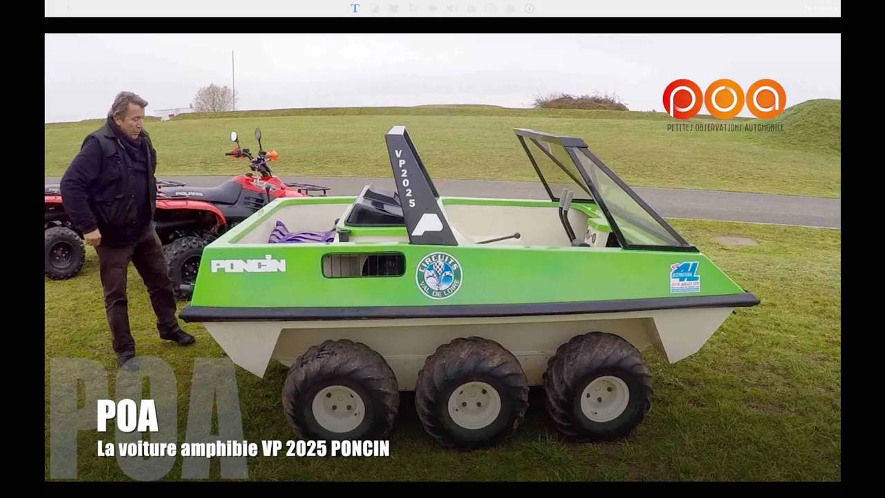 Voiture amphibie VP 2025 Poncin : POA prend l'eau