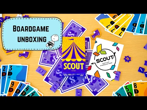 桌遊開箱&教學#5 - Scout (Boardgame unboxing & tutorial) | 附中文字幕