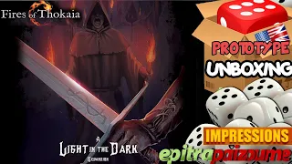 Light in the Dark Fires of Thokaia - Prototype Unboxing & Impressions (EN) by Epitrapaizoume