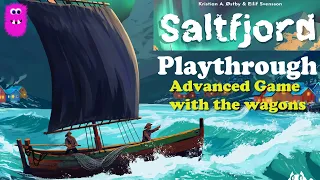Solo Playthrough Advanced Game with the Wagons - Saltfjord