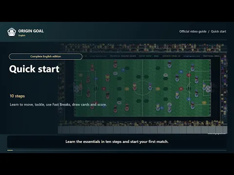 Origin Goal | Quick Start (English) | Soccer Tactics Board Game