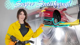 Dry Ice Blasting A Car Is Super Satisfying // MR2 Turbo