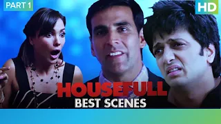 Housefull Movie | Comedy Scenes - Part 1 | Akshay Kumar, Riteish Deshmukh & Sajid Khan