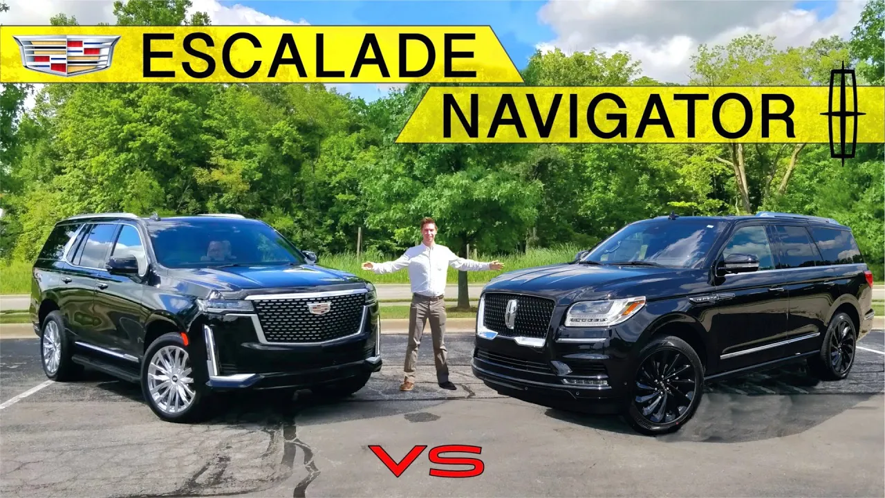 AMERICAN KINGS! -- 2021 Cadillac Escalade vs. Lincoln Navigator: Comparison