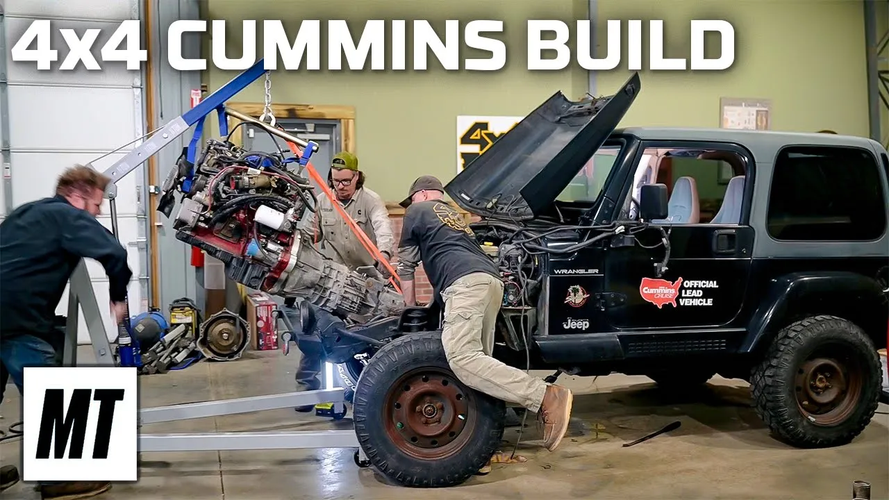 Cummins R2.8 Drivetrain Upgrade! Stretching TJ Body to LJ Frame! | 4x4 Garage Ep. 11 | MotorTrend