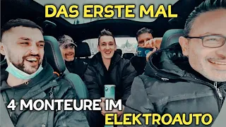 Zum ersten Mal im Elektroauto Mustang Mach E