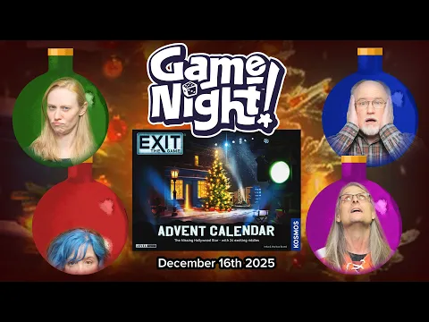 GameNight! 24 Days of Christmas Day 16 - Exit: The Game Advent Calendar - The Missing Hollywood Star