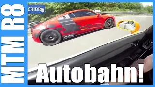 POV 606 HP Audi R8 V10 Spyder MTM FAST! Acceleration AUTOBAHN