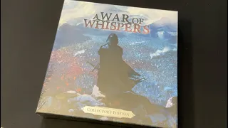 TDG: A War of Whispers: Collector's Edition unboxing with Ray