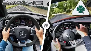 Alfa Romeo Giulia QV vs Mercedes AMG C63 Coupe HEAD to HEAD