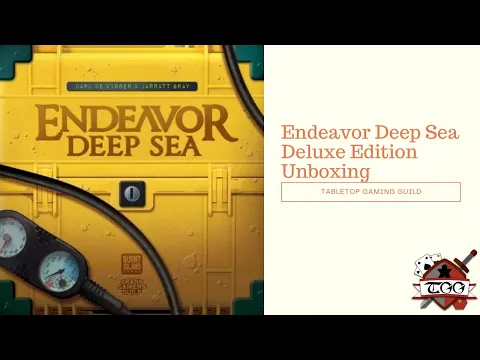 Endeavor Deep Sea Deluxe Edition Board Game Unboxing