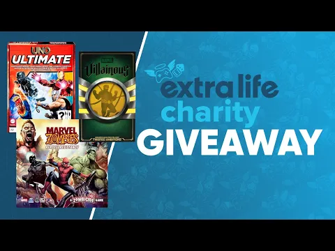 @ExtraLife4Kids Giveaways of Marvel Zombies, Marvel Villainous or Marvel Uno Ultimate +Add-on Packs