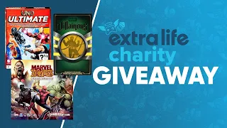 @ExtraLife4Kids Giveaways of Marvel Zombies, Marvel Villainous or Marvel Uno Ultimate +Add-on Packs