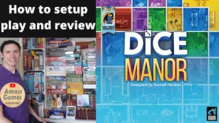 Dice Manor #howtoplay #review #boardgame #party #tabletop AmassGames #games #dice #bgg #game
