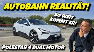 Polestar 4 Autobahnreichweite & Ladezeit im Test. #automobile