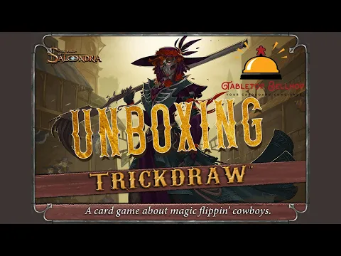 Unboxing Trickdraw, a super quick playing tactical card game with a fantasy western theme
