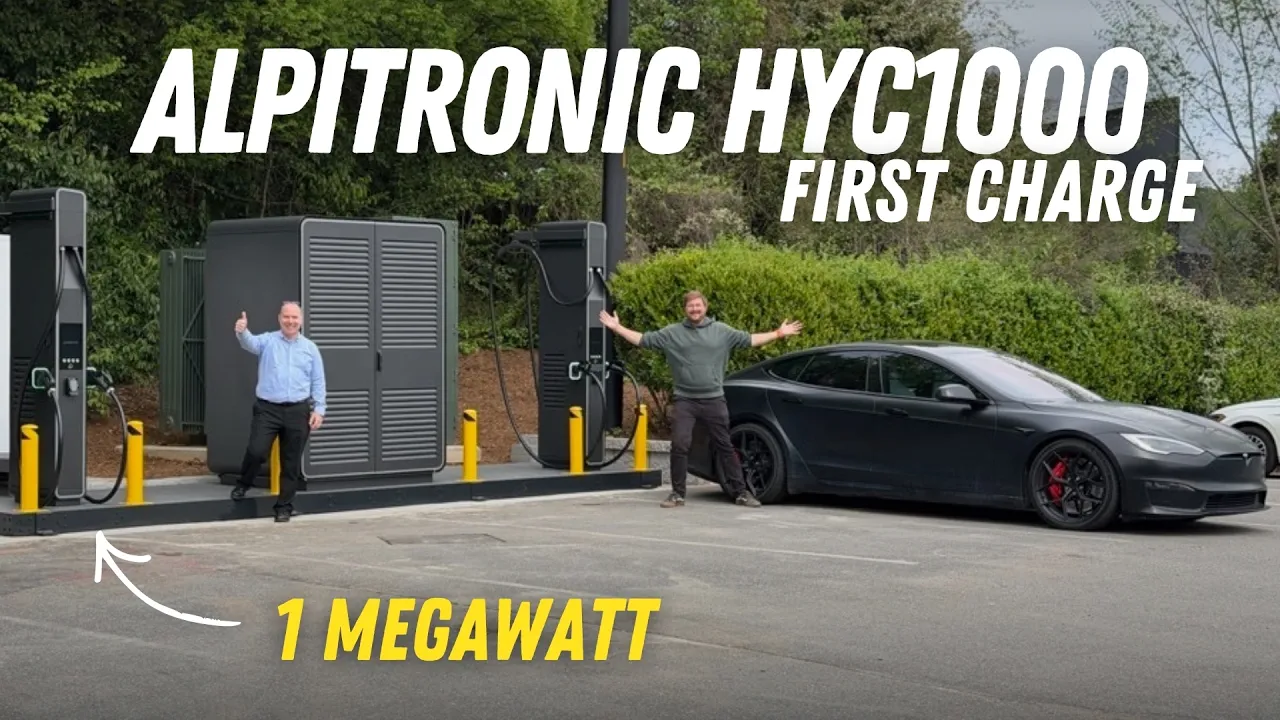 My First Charge On Alpitronic HYC1000! Configurable 1MW Split DC Fast Charging System