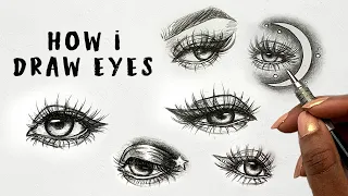 How I Draw Eyes | Drawing Eyes Tutorial