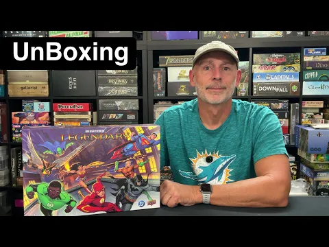 TDG: Legendary: A DC Deck Building Game unboxing with Ray