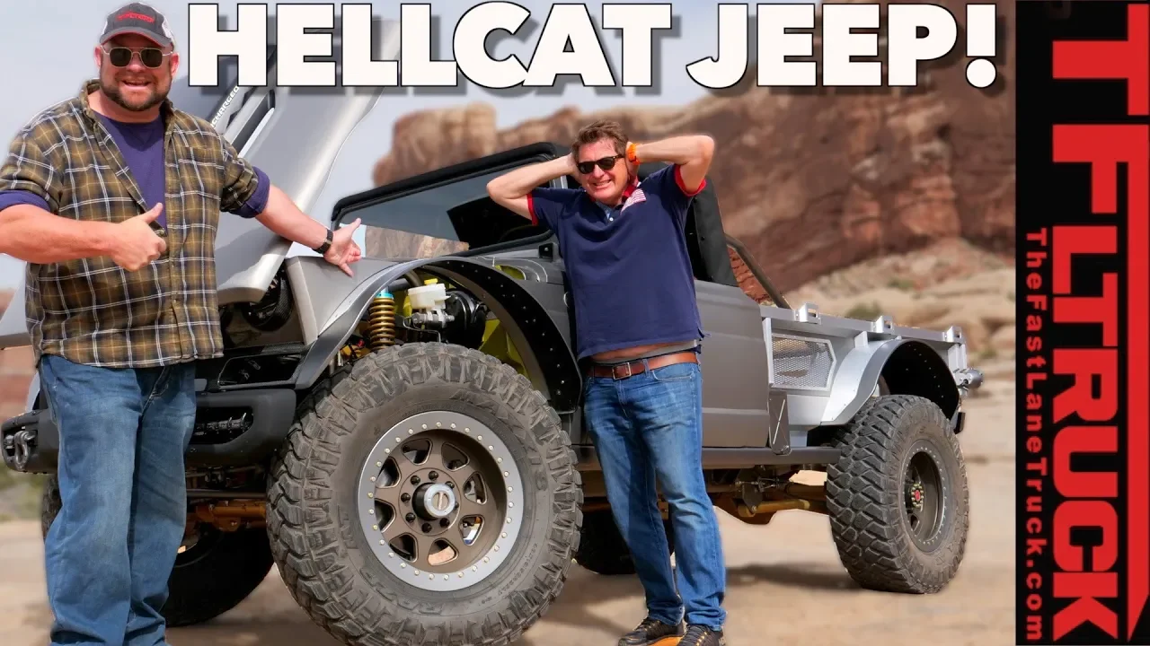 So Cool it Hurts! This is What Happens When You Put a Hellcat Hemi Into a Classic 1968 M-715 Jeep
