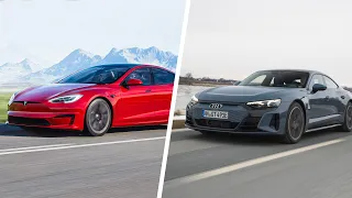 Model S vs  Audi e tron GT — Ultimate EV Bracket Battle
