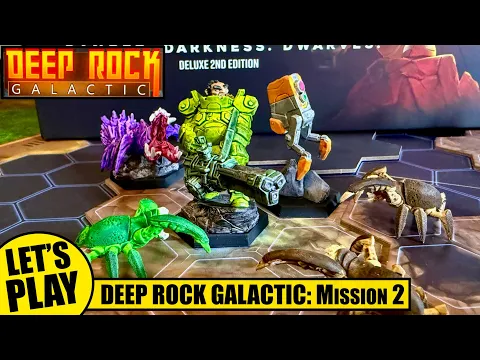DEEP ROCK GALACTIC Board Game Playthrough of Mission 2 | Dale the Casual Gamer