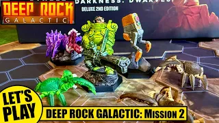 DEEP ROCK GALACTIC Board Game Playthrough of Mission 2 | Dale the Casual Gamer