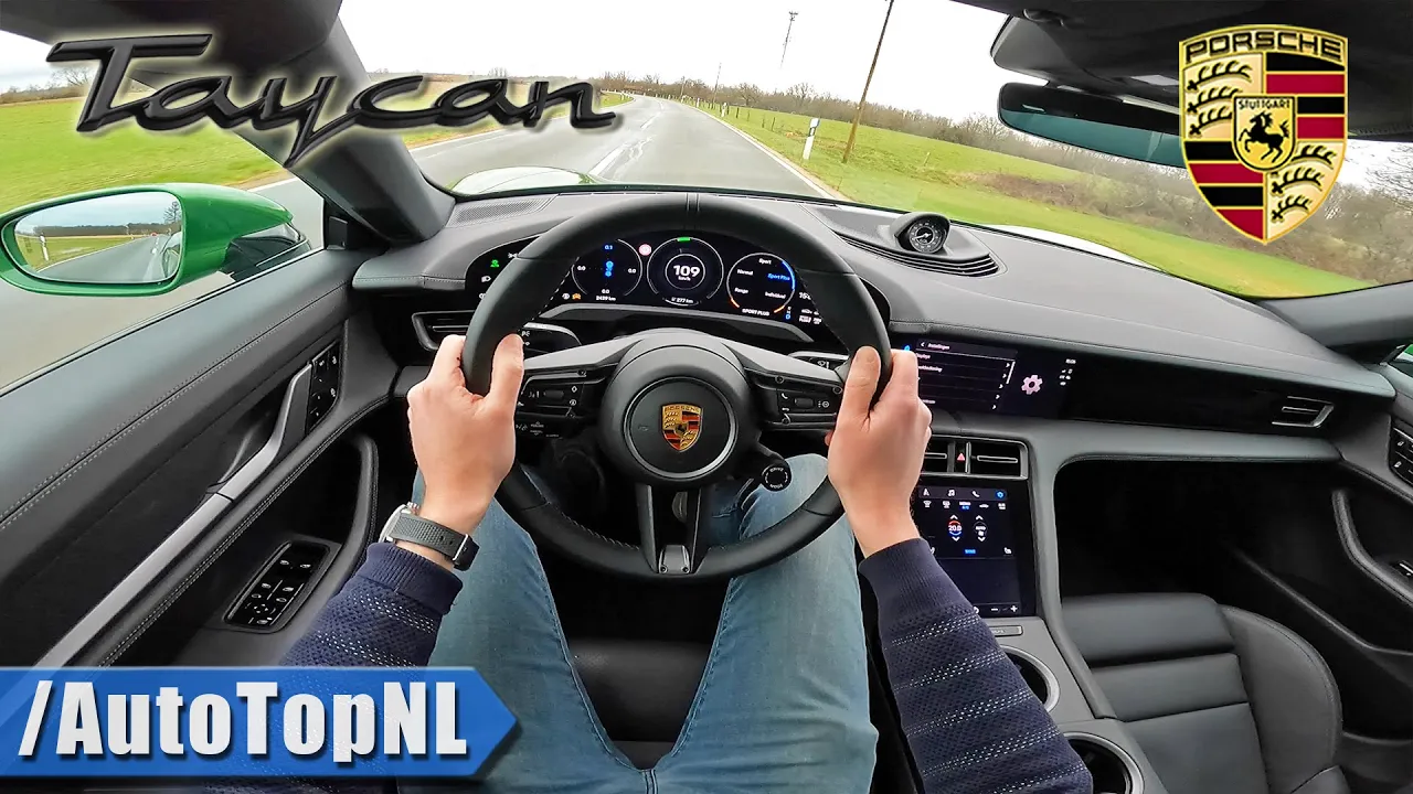 Porsche Taycan RWD POV Test DRIVE & SLIDE by AutoTopNL