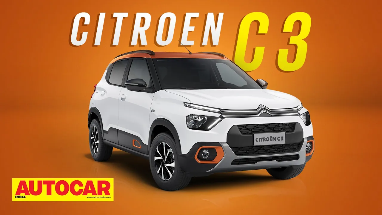 2022 Citroen C3 for India revealed - Key details on Tata Punch rival | First Look | Autocar India