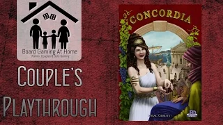 BoardGamingAtHome Couples Playthrough of Concordia
