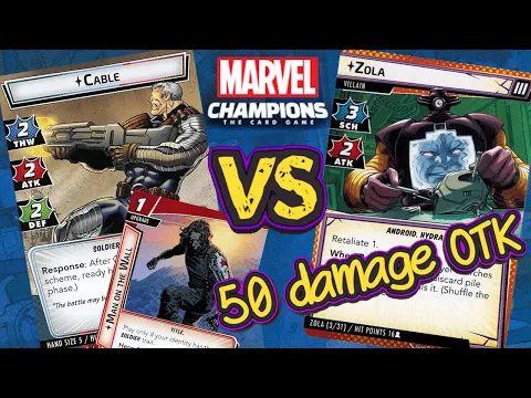 MINION SLAYER CABLE vs ZOLA (Expert) Marvel Champions Playthrough | Cable on the Wall
