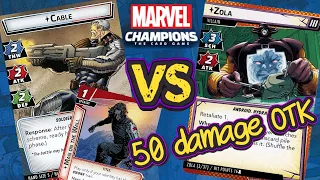 MINION SLAYER CABLE vs ZOLA (Expert) Marvel Champions Playthrough | Cable on the Wall