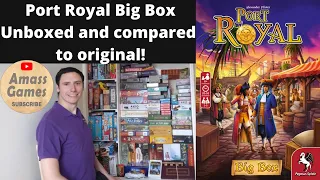 Port Royal big box comparison and Unboxing to the original material by AmassGames
