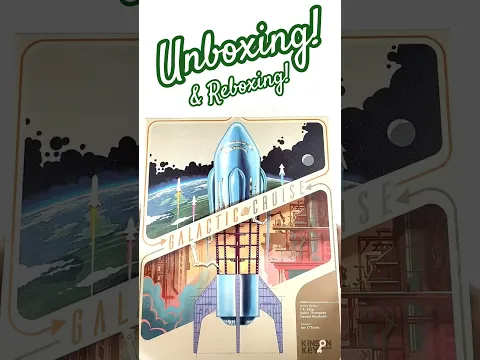 Galactic Cruise Board Game Unboxing & Reboxing! Space Adventure Strategy Game! #boardgameshorts