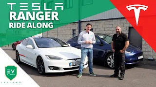Tesla Ranger Ride Along  -  A Day with a Tesla Mobile Technician