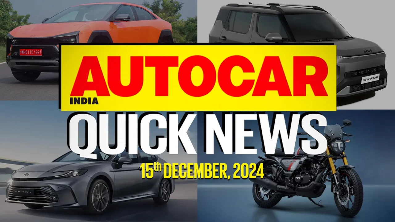Kia Syros teased, New Camry launched, Mahindra BE 6 lawsuit and more | News | Autocar India