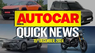 Kia Syros teased, New Camry launched, Mahindra BE 6 lawsuit and more | News | Autocar India