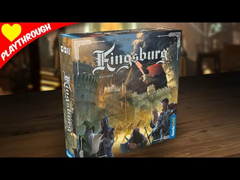 Kingsburg 3rd Edition board game Playthrough / game play | 4p